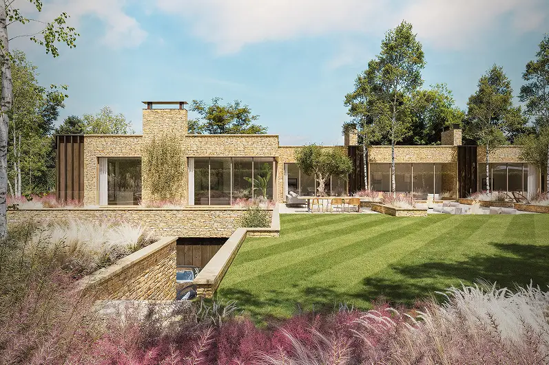 The Plateau Front View