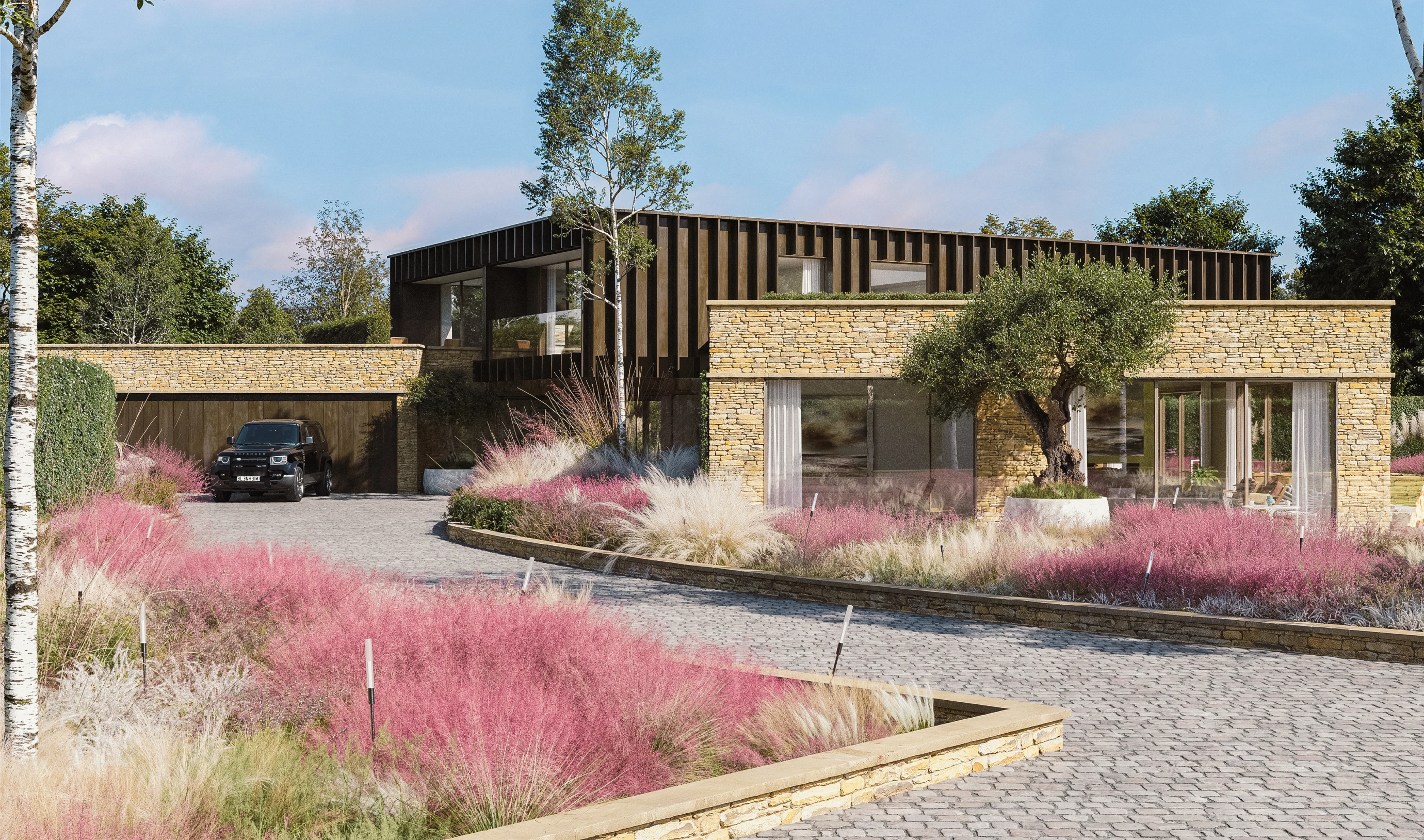 Front view of the Retreat